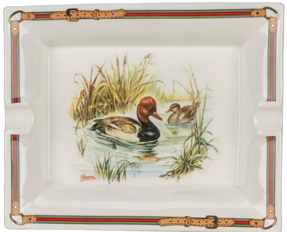 Gucci Porcelain Ducks Design Ashtray