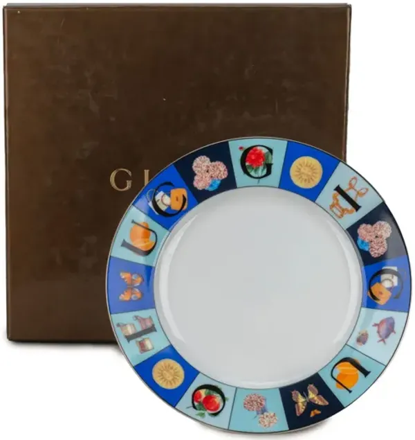 Gucci Multicolor Porcelain Dessert Dish - Vintage Lux