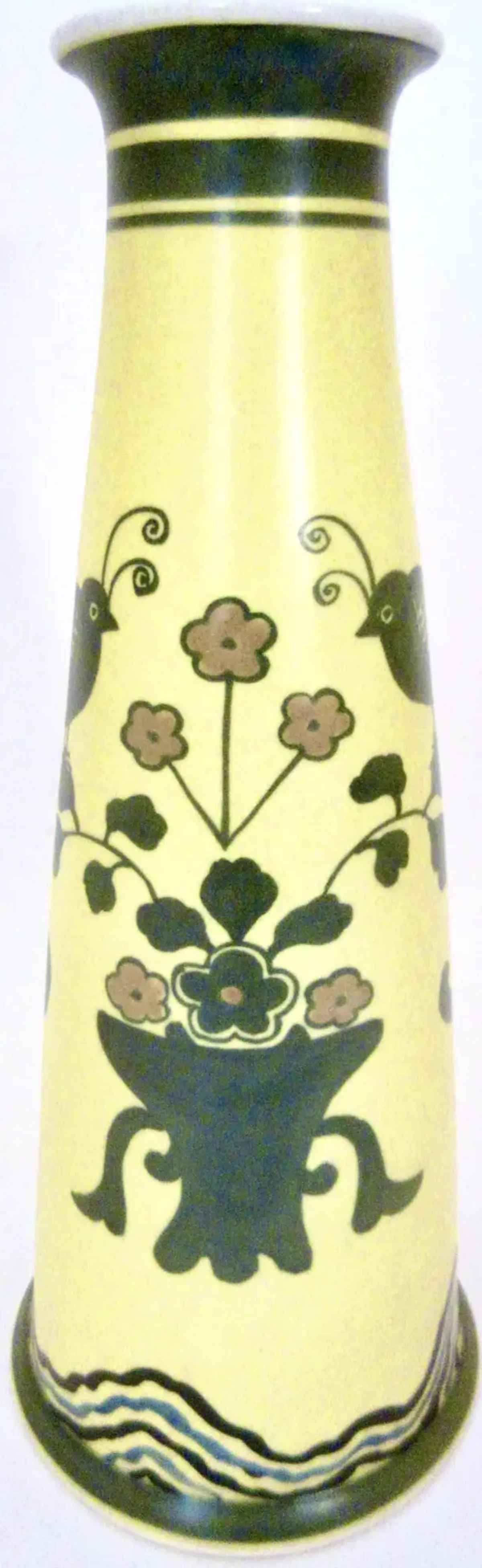 1920Set of 1930s Japanese Vase - Yellow