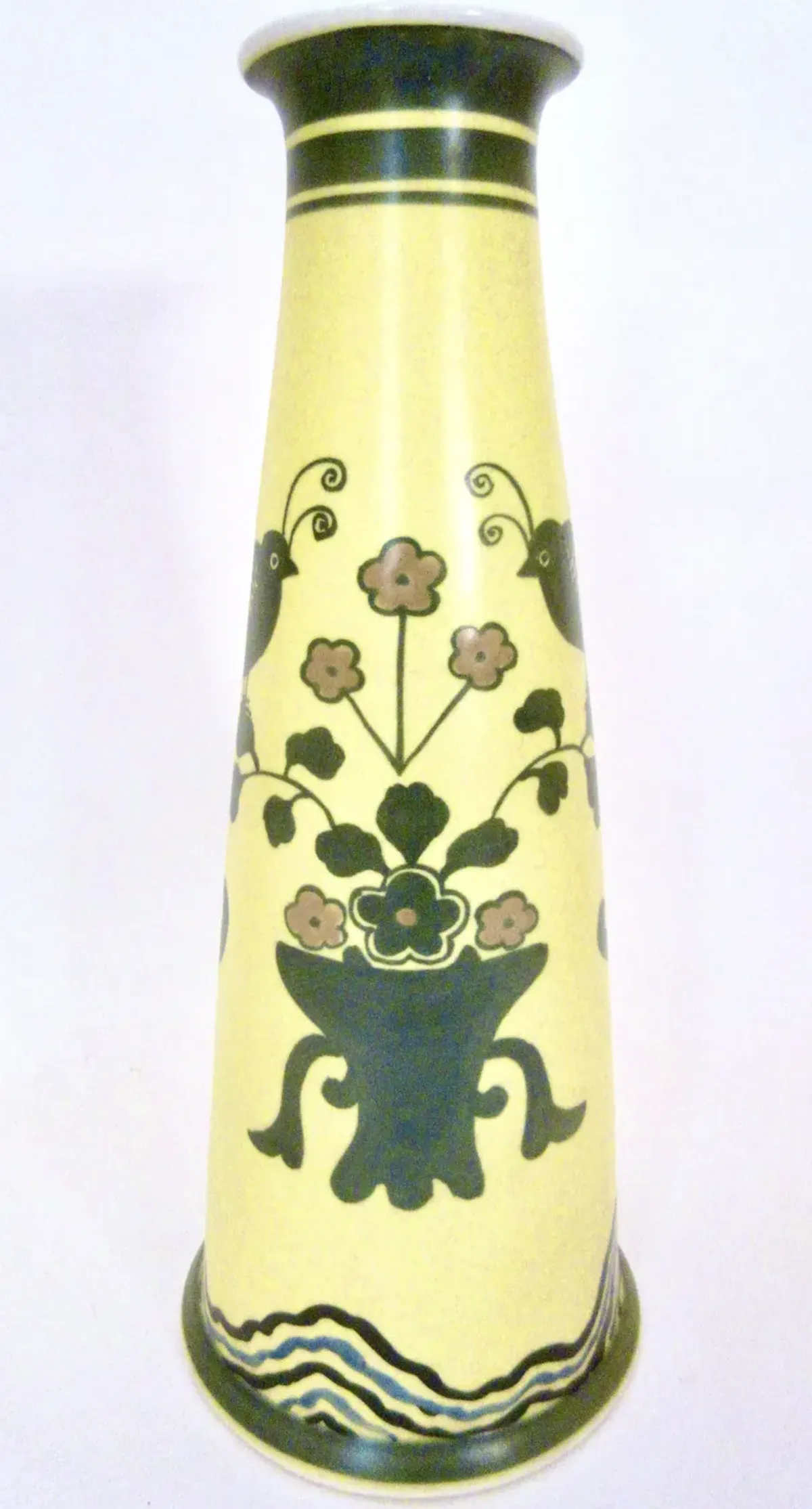 1920Set of 1930s Japanese Vase - Yellow