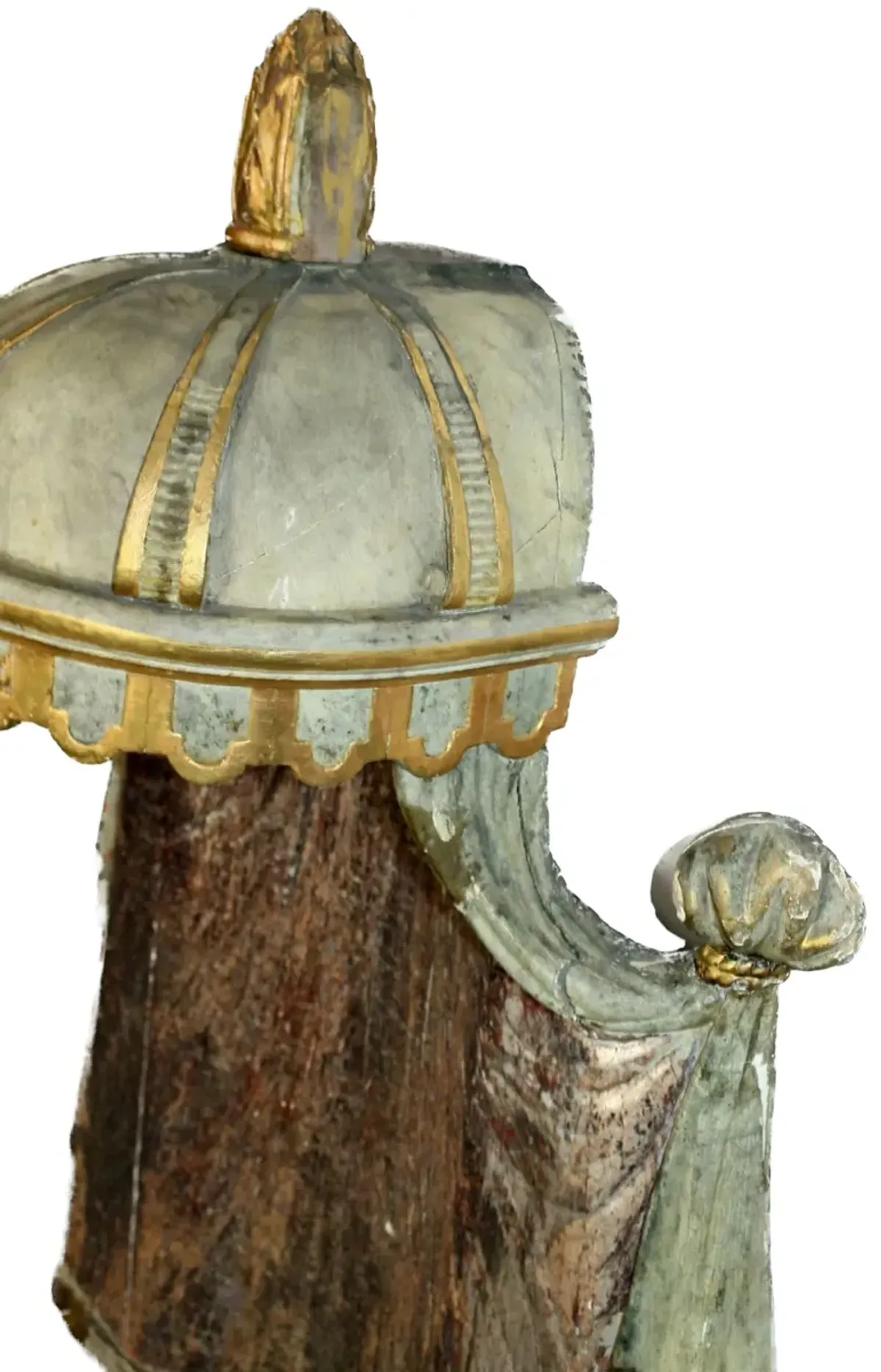 Carved Architectural Niche & Cupola - Brown