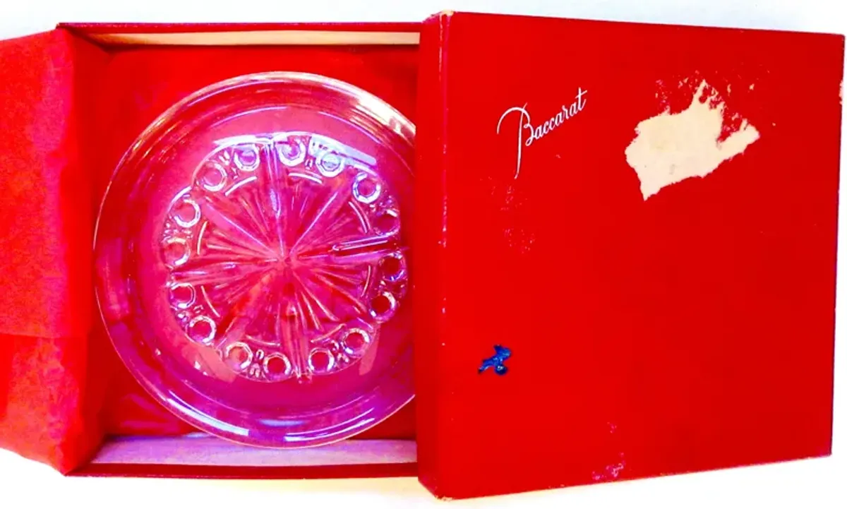 Baccarat Wine Bottle Coaster in Box - The Emporium Ltd. - Clear