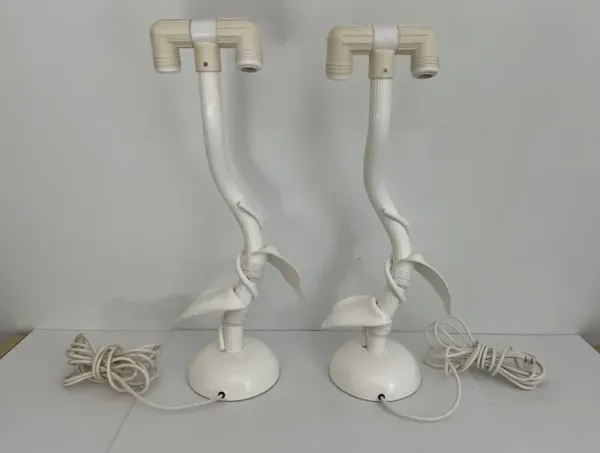 1970s Eden Roc Vine & Leaf Lamps - Set of 2 - C the Light Interiors