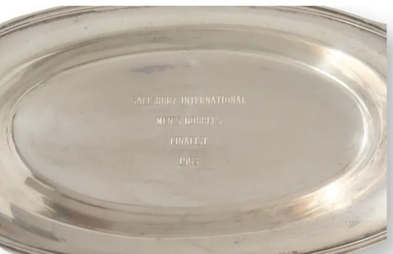 1963 Tennis Men's Mixed Doubles Trophy