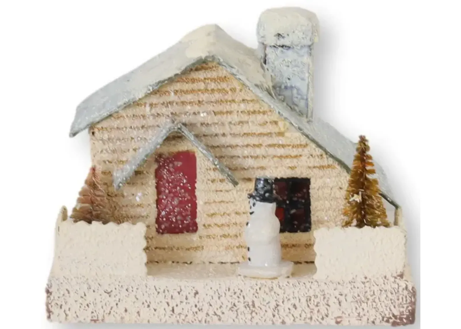 Midcentury Putz Christmas Village House