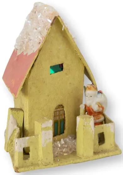 Midcentury Putz Christmas Village House