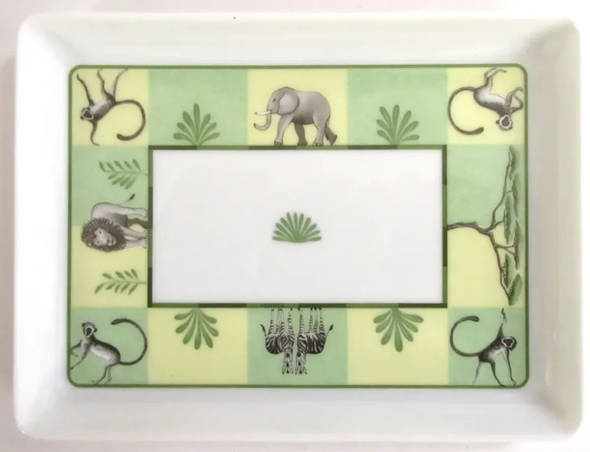 Hermes French Porcelain Tray - Green