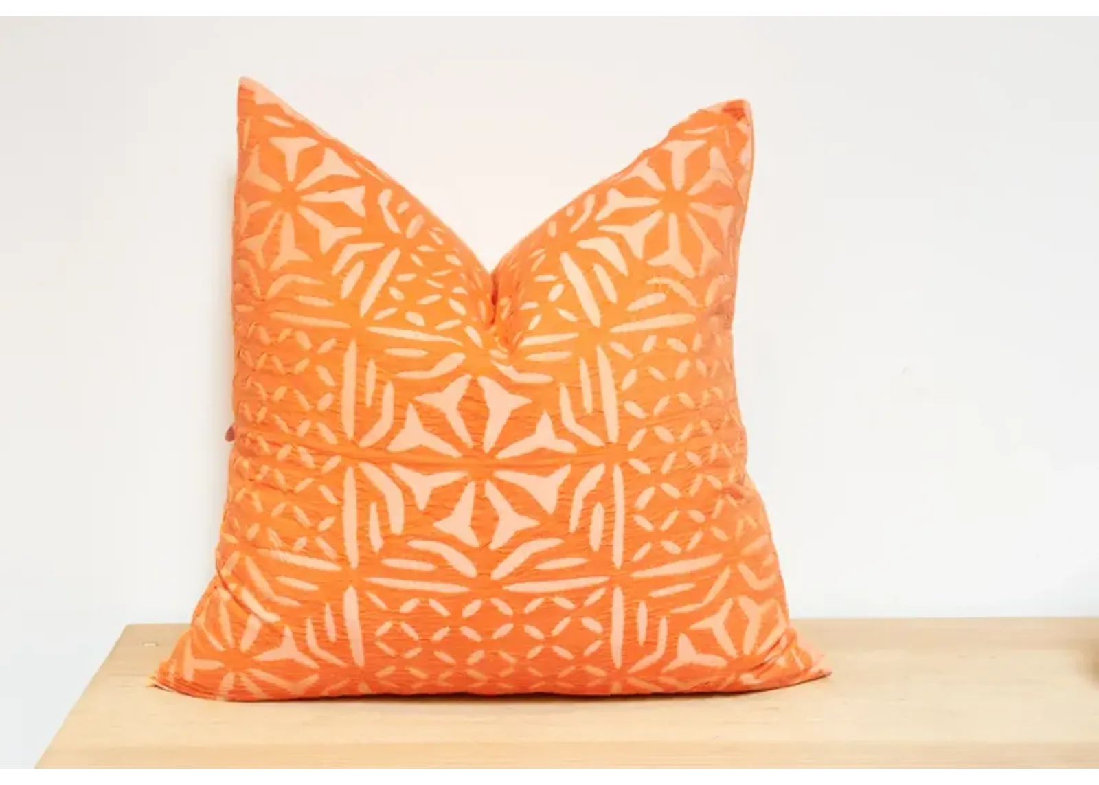 Orange Handmade Pillow Cover