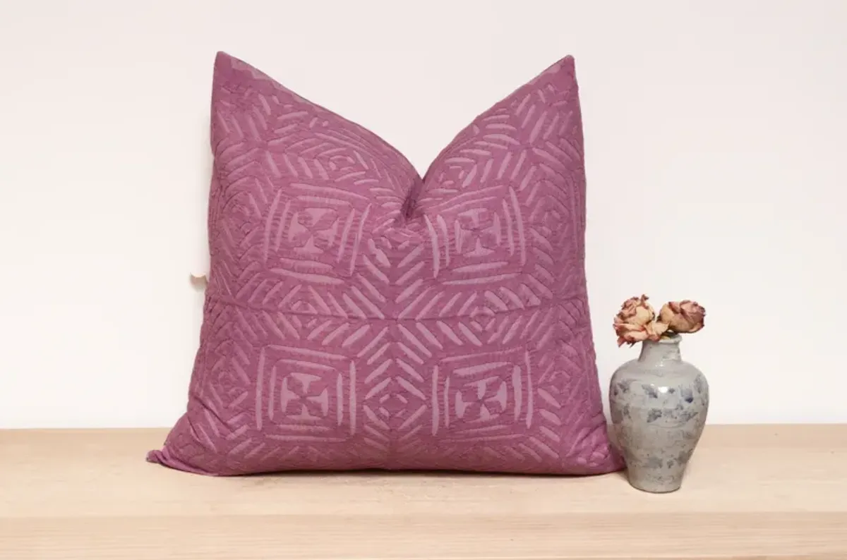 Orchid Handmade Pillow Cover