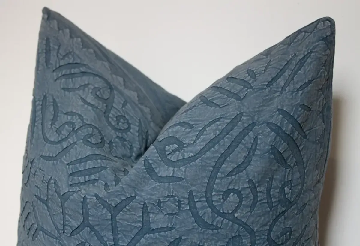 Blue Lapis Handmade Pillow Cover - de-cor