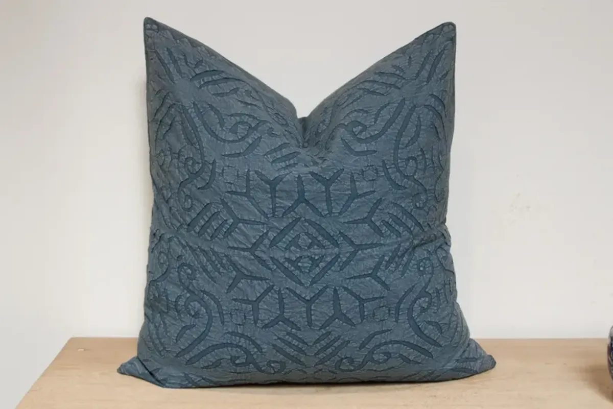 Blue Lapis Handmade Pillow Cover