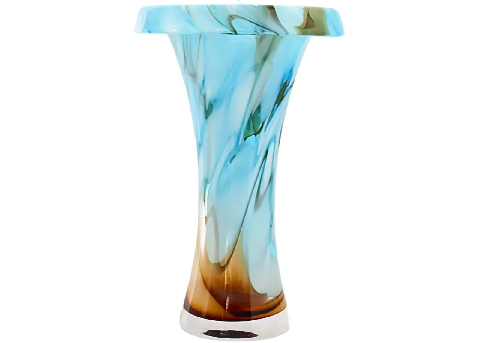 Large Waterford Art Glass Vase - Blue