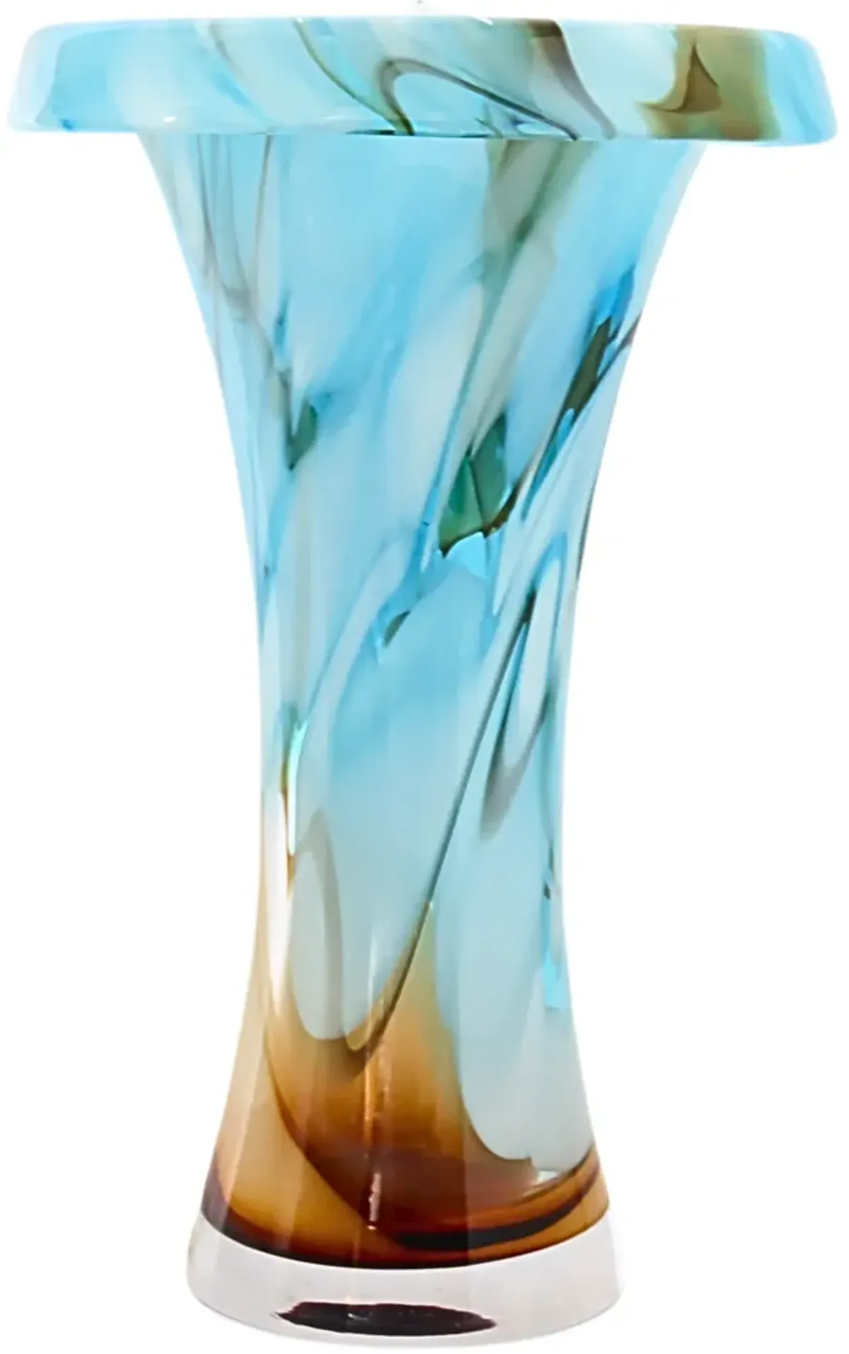 Large Waterford Art Glass Vase - Blue