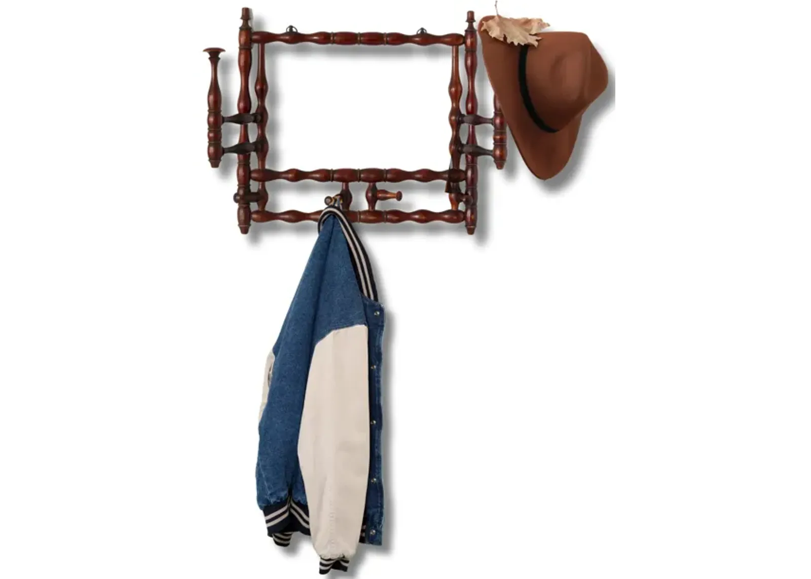 Georgian Wall Mounted Coat / Hat Rack