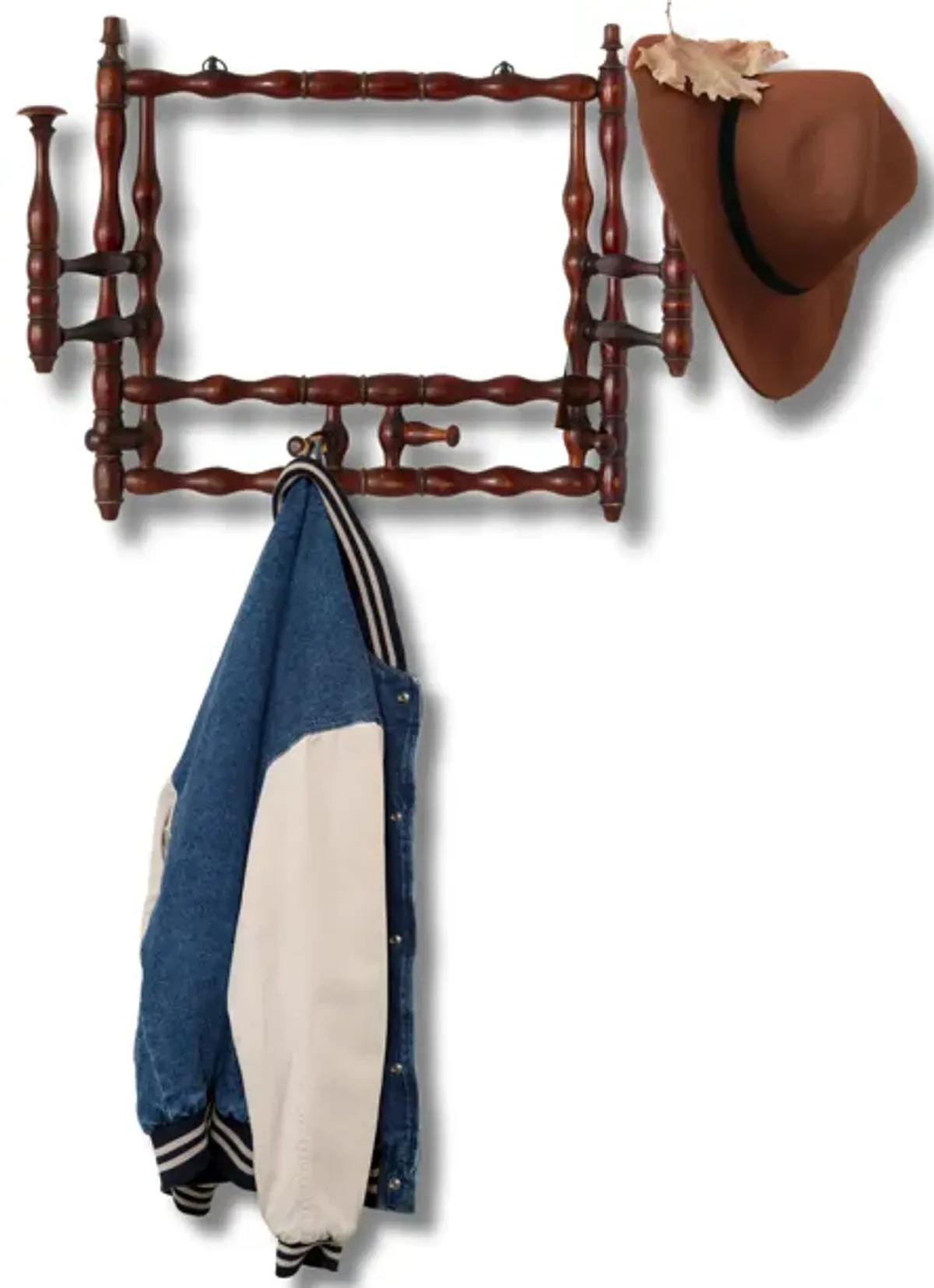 Georgian Wall Mounted Coat / Hat Rack