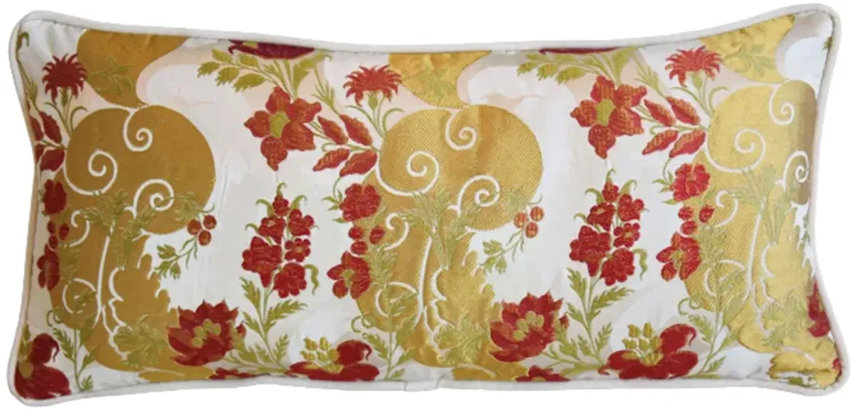 Old World Weavers Floral Silk Pillow