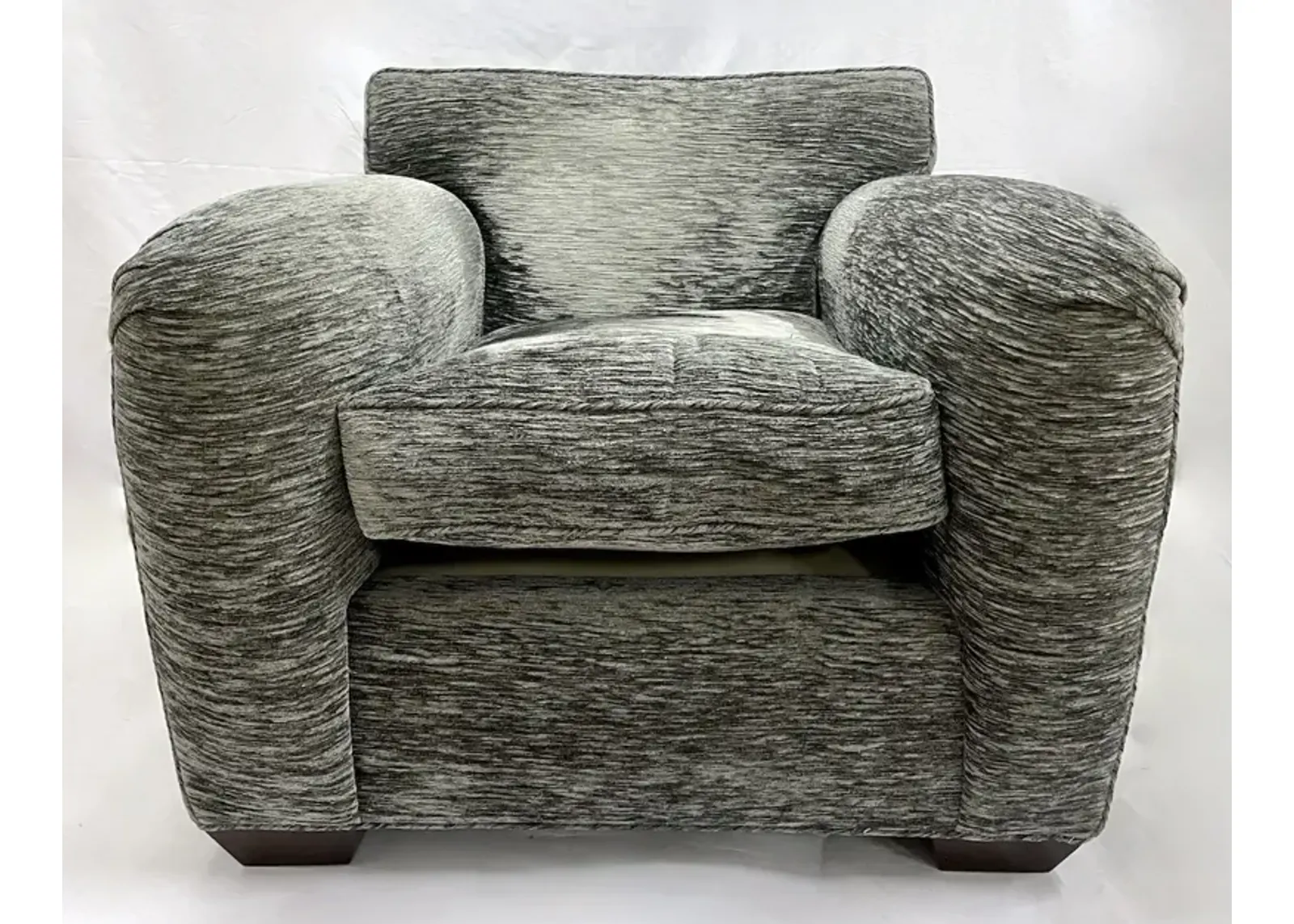 Upholstered Salt/Pepper Club Chair