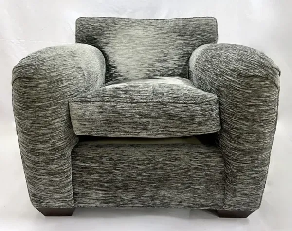 Upholstered Salt/Pepper Club Chair