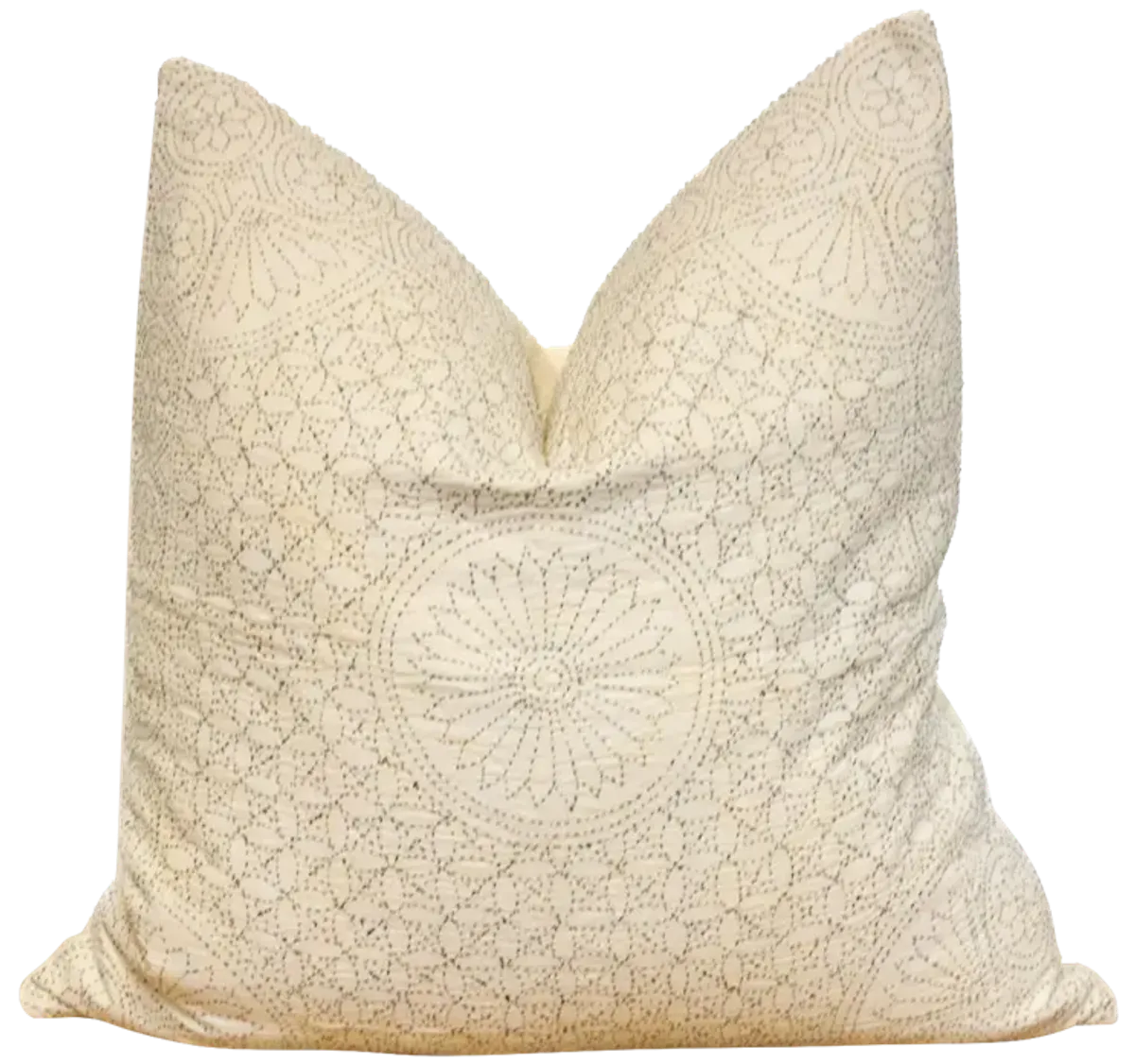 Daisy Hand-Stitched Pillow Cover - de-cor