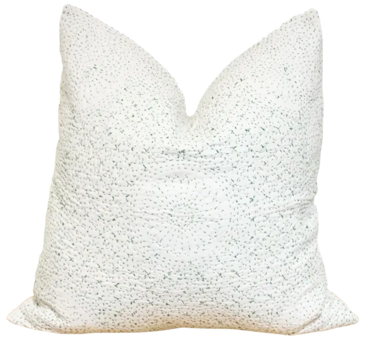 Pine White Hand-Stitched Pillow Cover