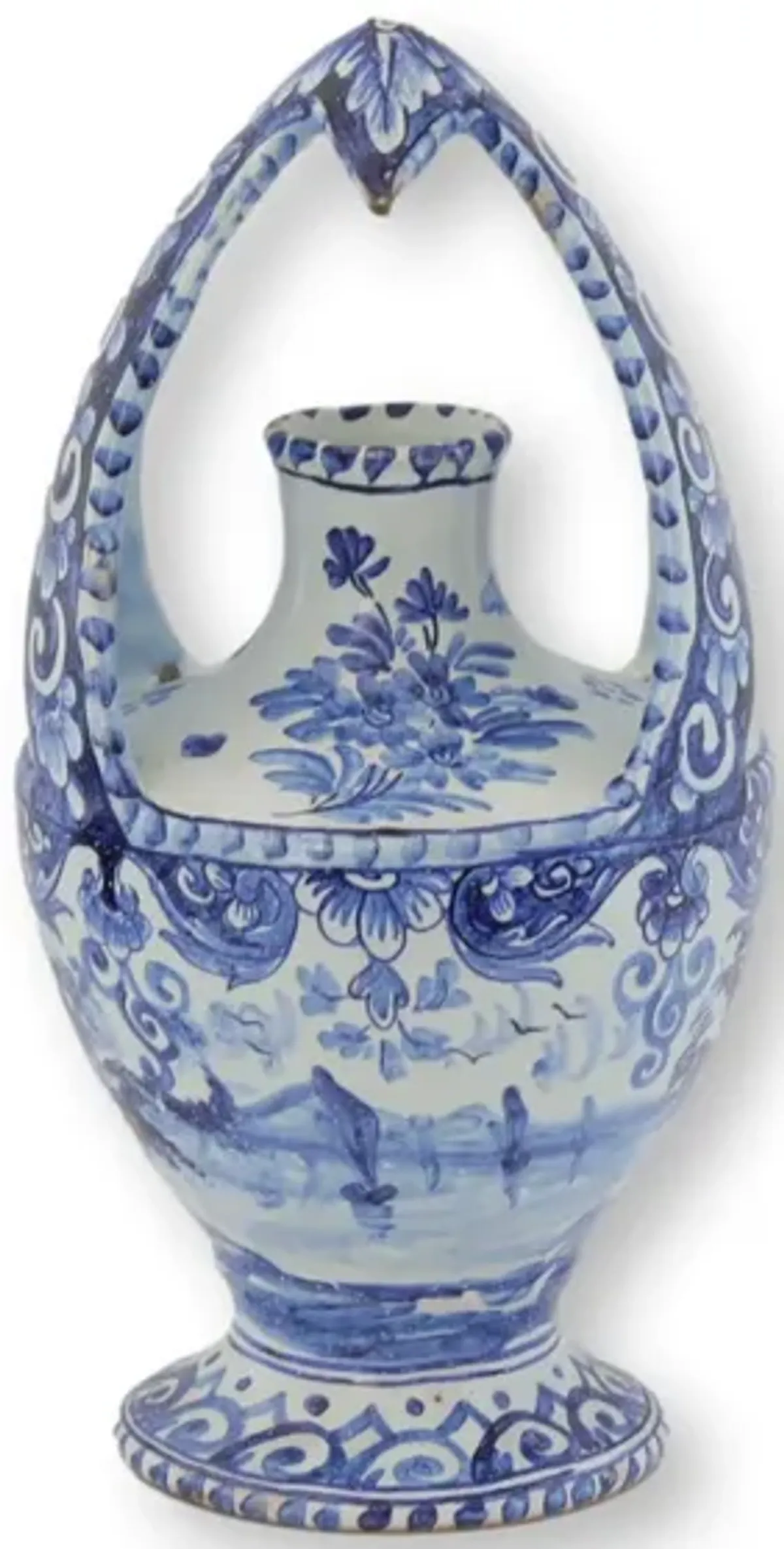 Delft Blue Ceramic Ornamental Vase