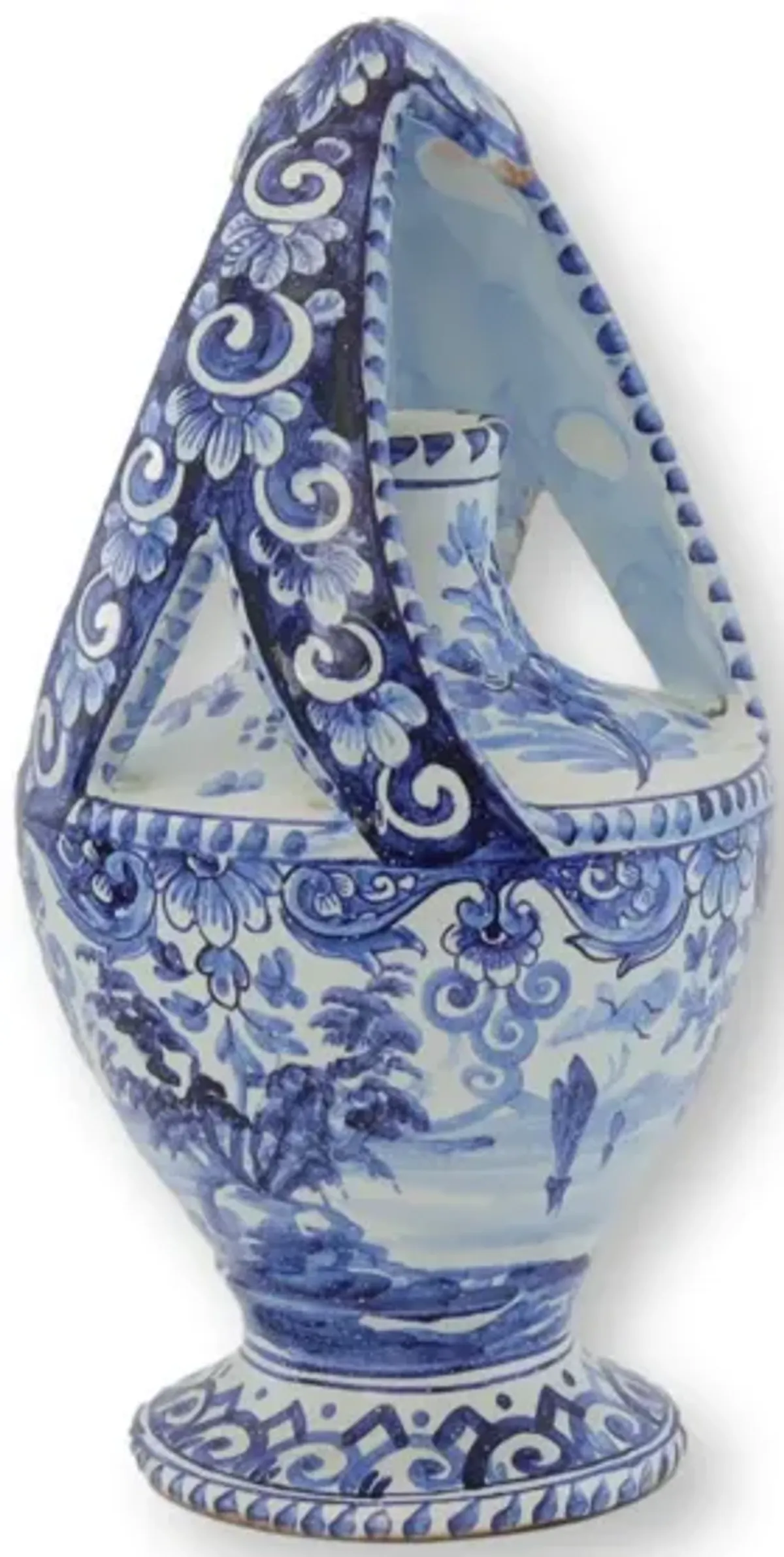 Delft Blue Ceramic Ornamental Vase