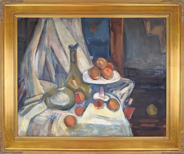 Modernist Post Impressionist Still Life - Antiquarian Art Company - blue