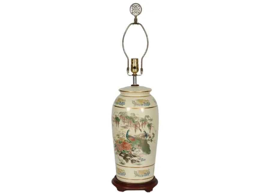 Japanese Porcelain Table Lamp