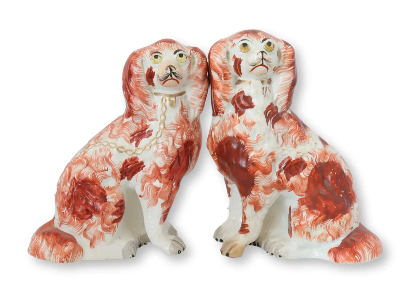 Antique Staffordshire Dogs - Set of 2