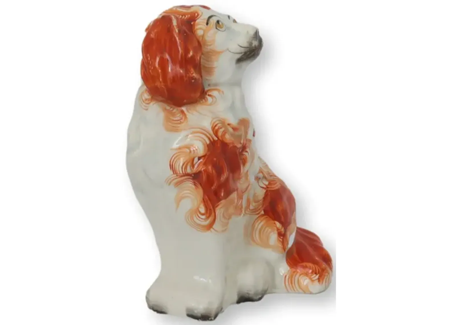 Antique Staffordshire Dog / King Charles