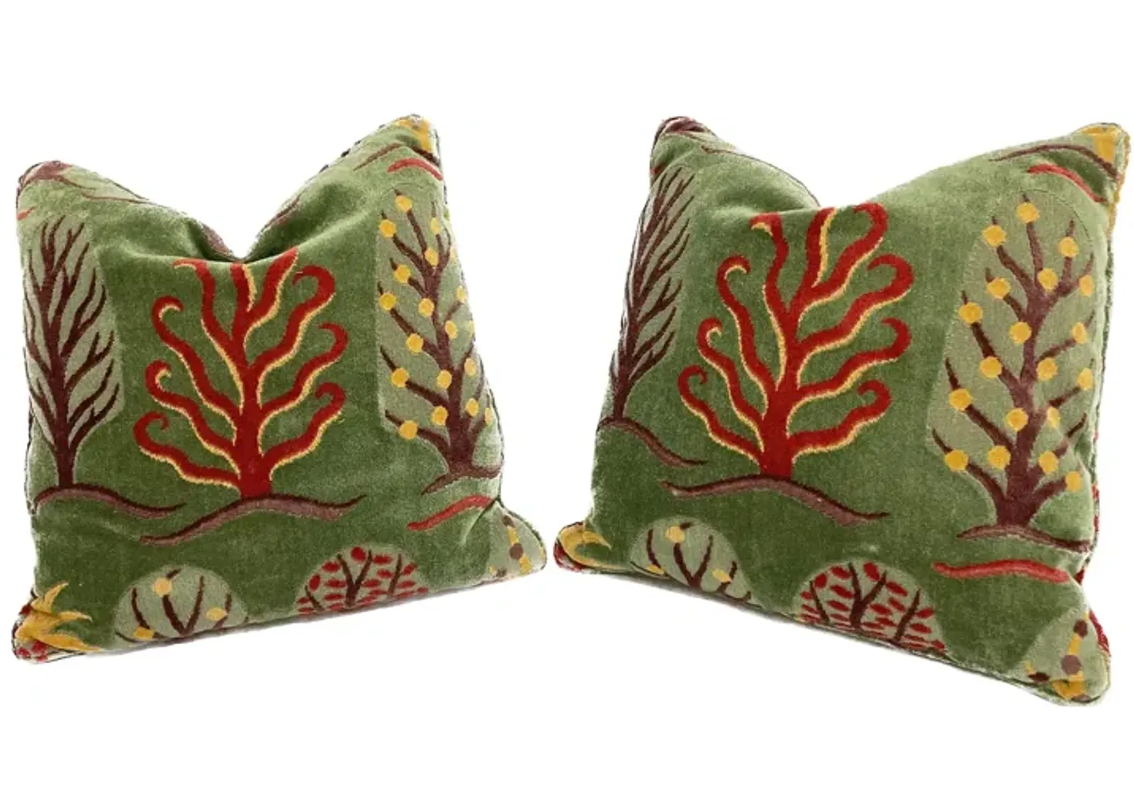 Clarence HouseCoral Velvet Pillows - Set of 2