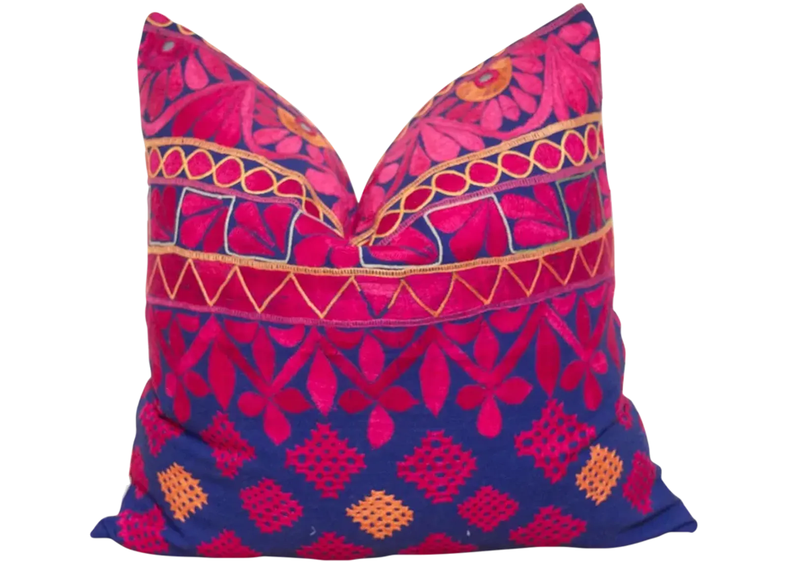 Intan Embroidered Floral Pillow