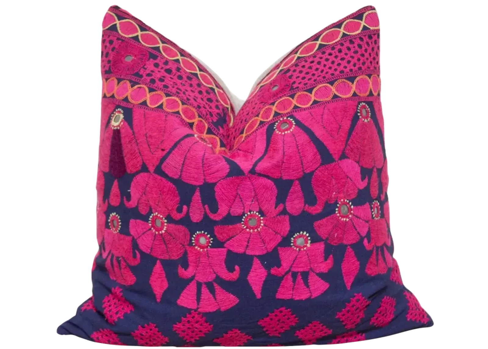 Cinta Embroidered Floral Pillow