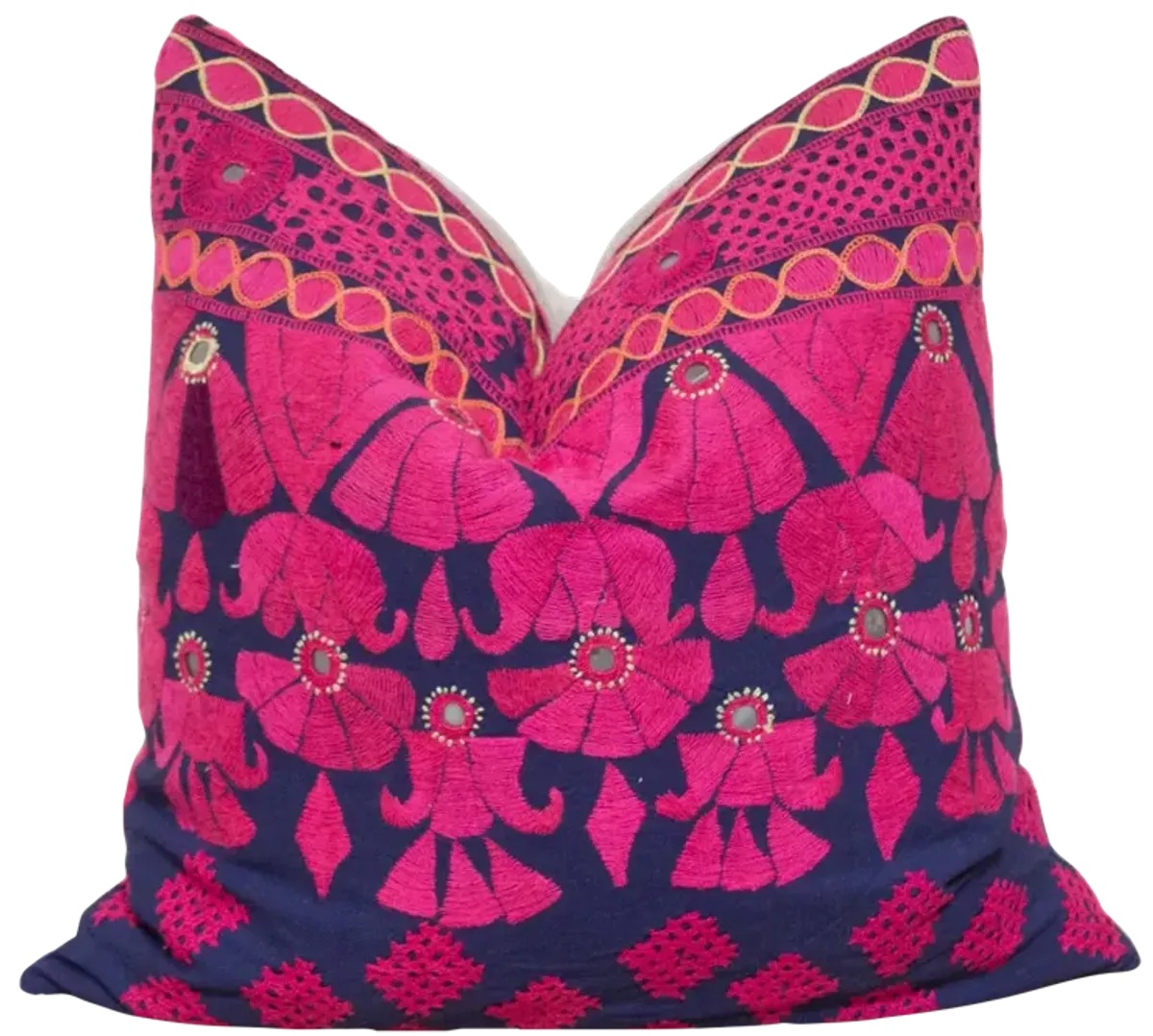 Cinta Embroidered Floral Pillow