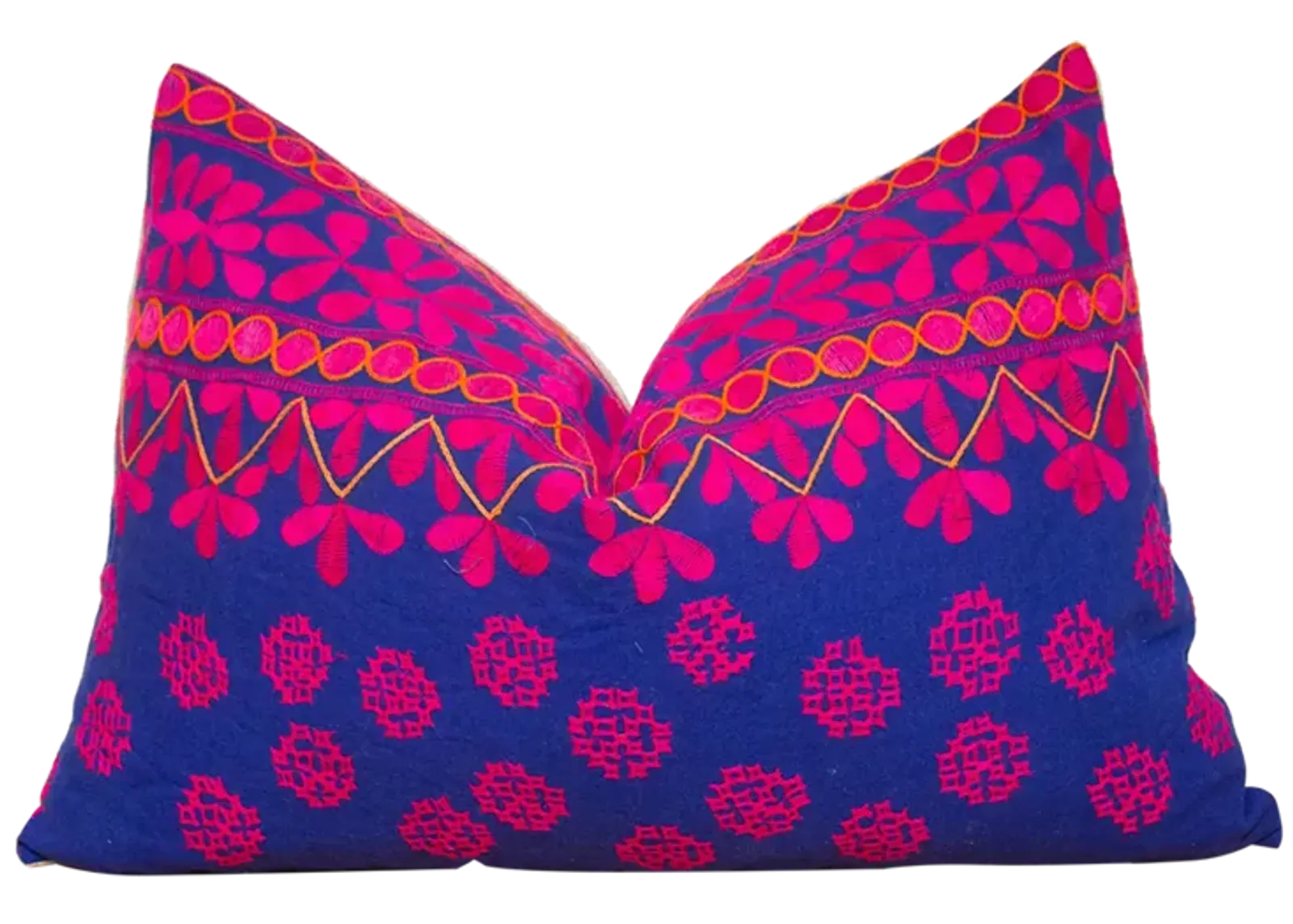 Safira Embroidered Floral Pillow