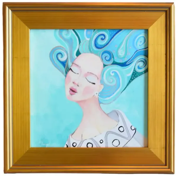 Celestial Woman Portrait Oil Painting