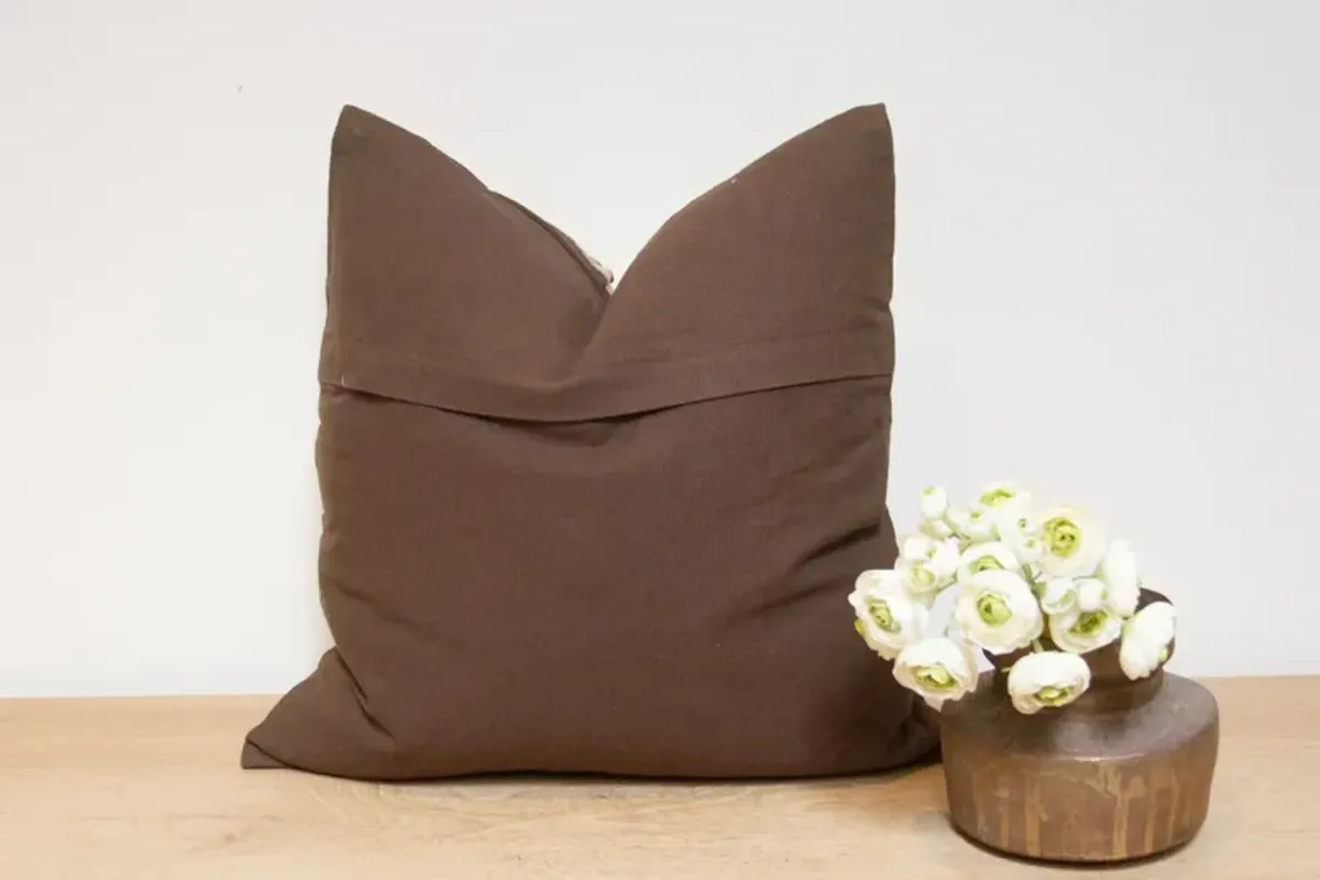 Earthy Cotton Suzani Pillow Cover