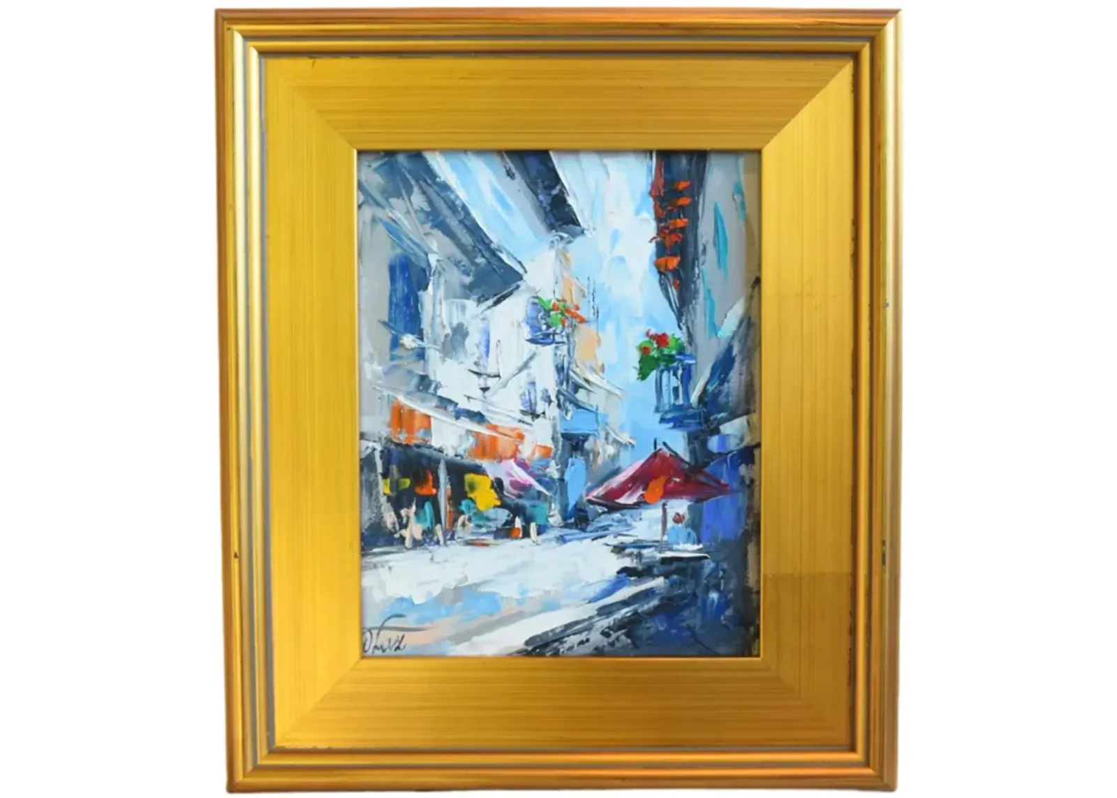 Impressionist Cityscape Oil Painting