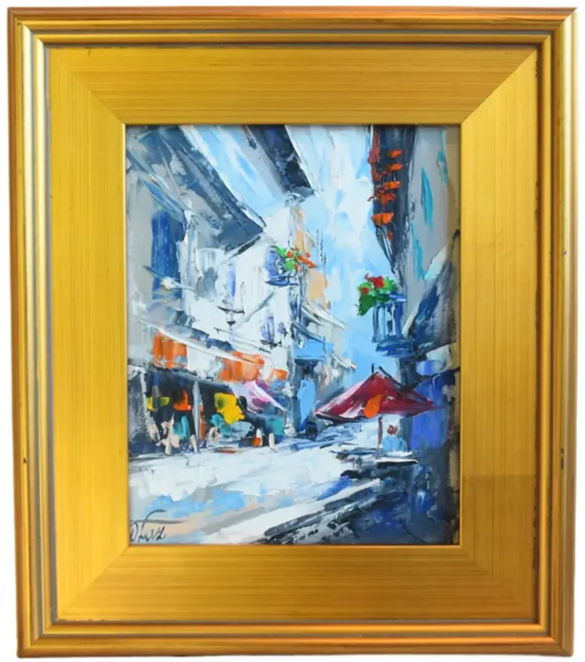 Impressionist Cityscape Oil Painting