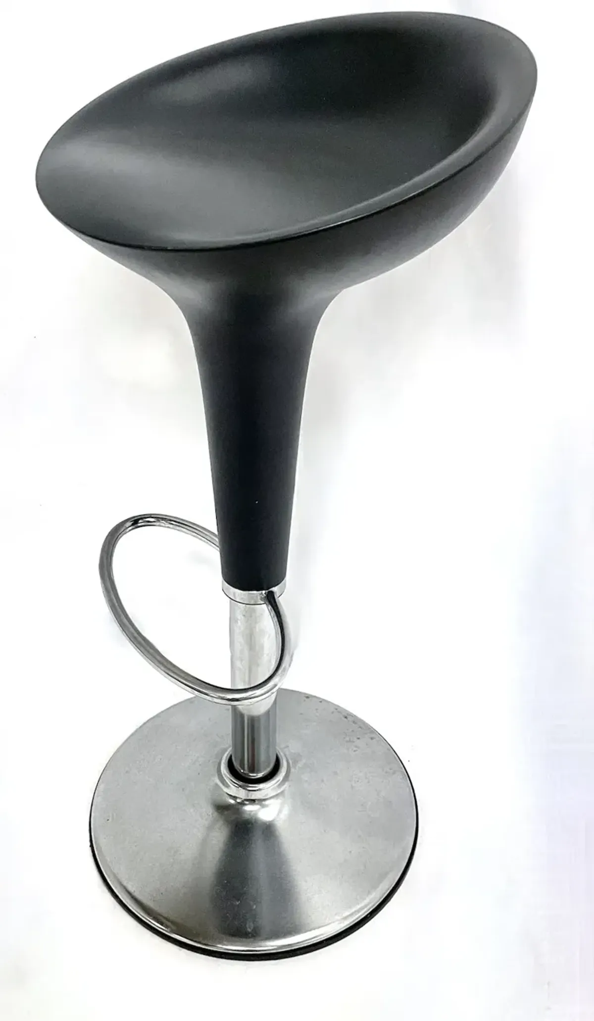 Plastic & Brushed Steel Barstools - Set of 3