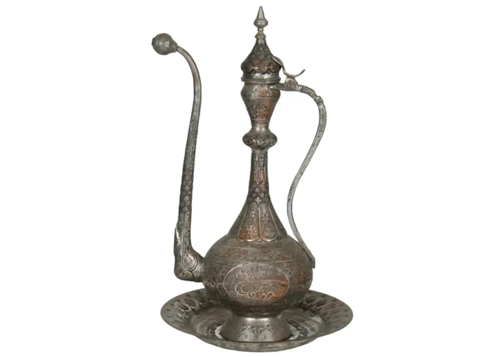 Silver Plated Copper Ewer