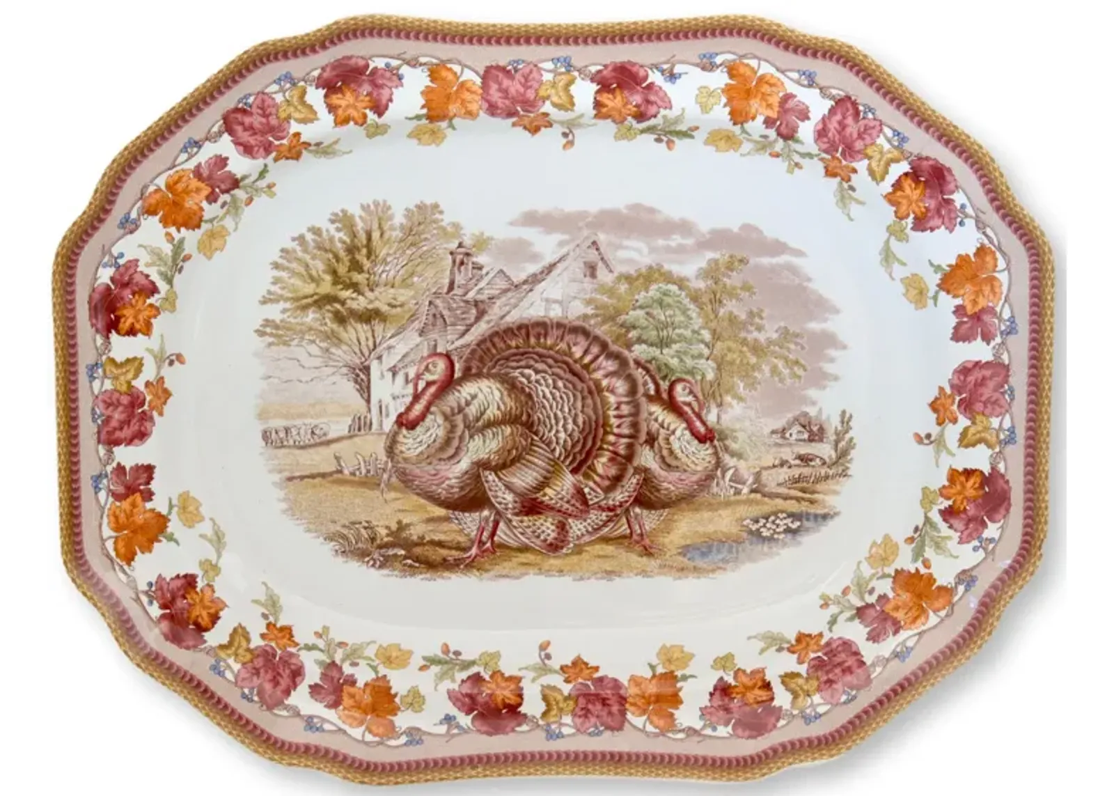 Large Spode Turkey Platter