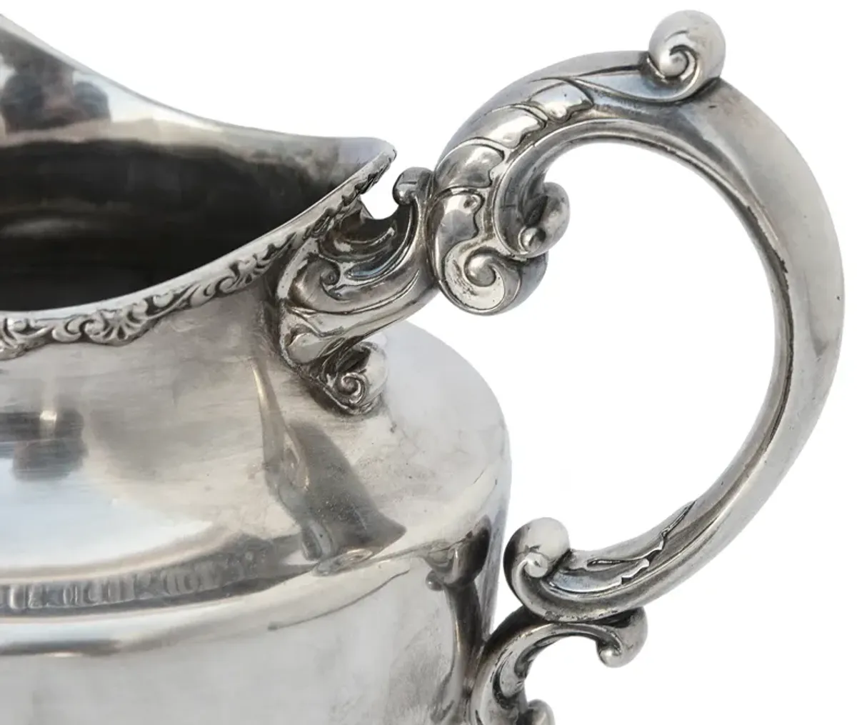 Engraved Silver Pitcher