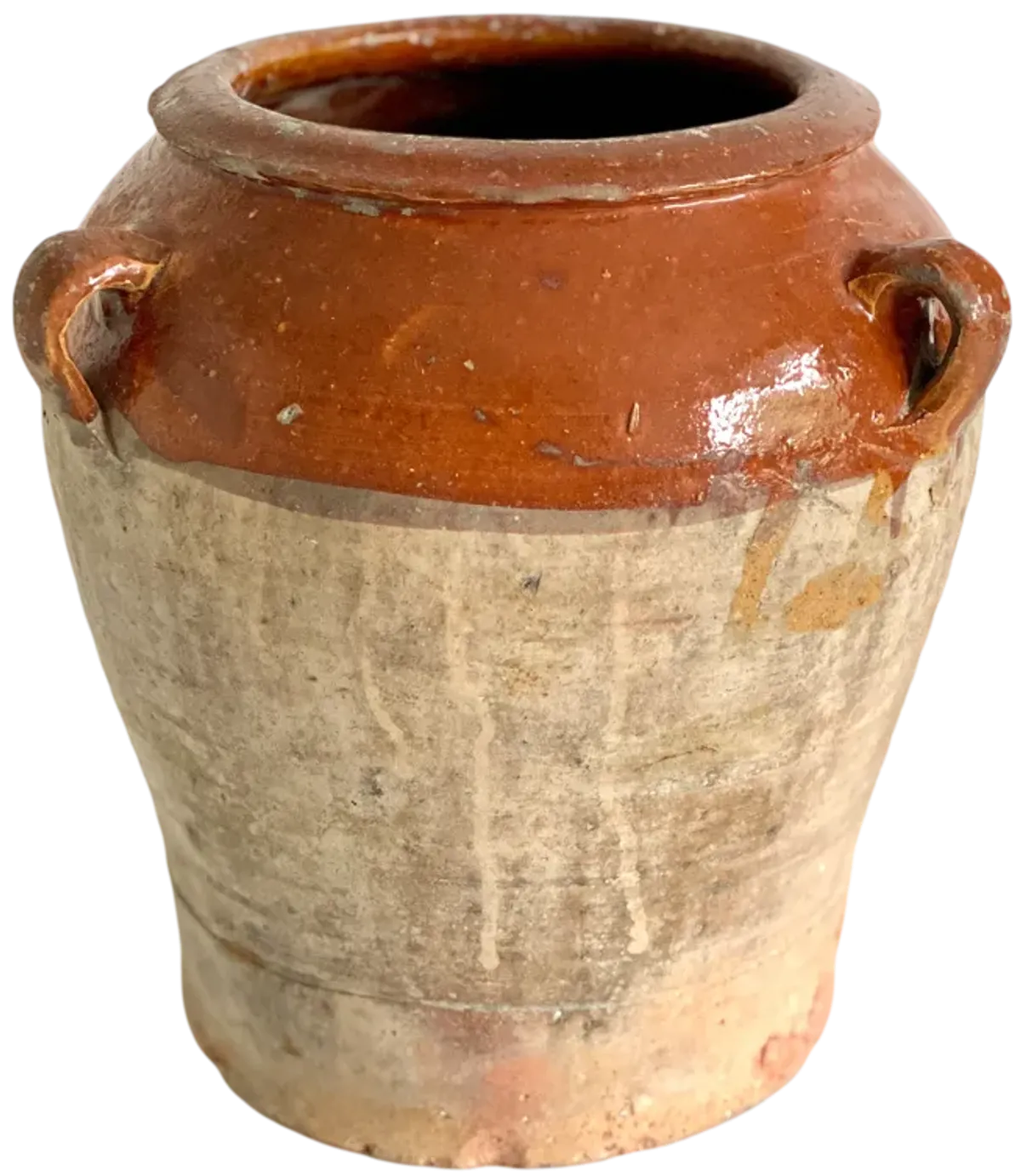 Antique French Amber Terracotta Urn