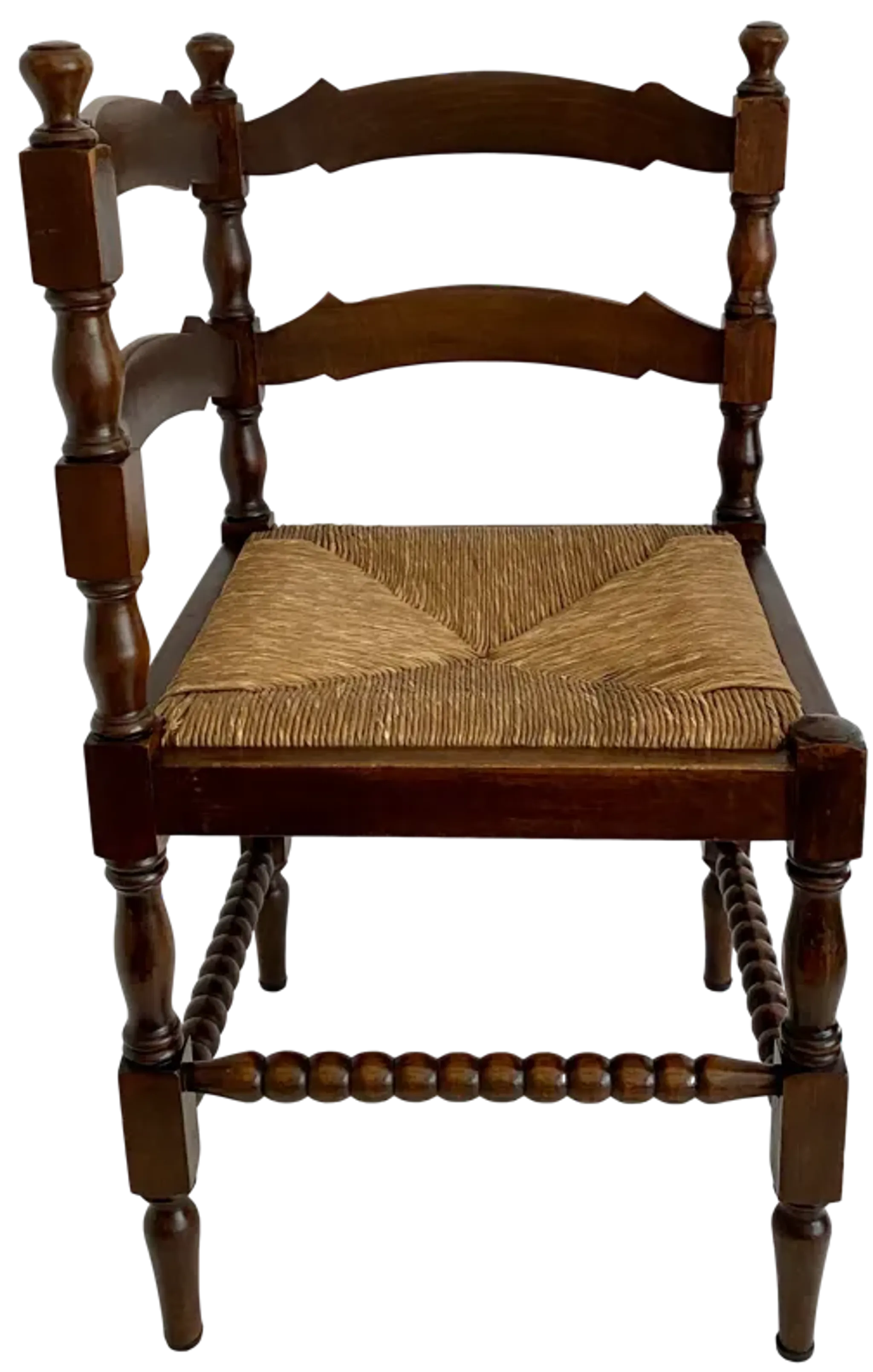 Vintage Belgian Corner Chair Wrush Seat One Kings Lane | Furniture.com
