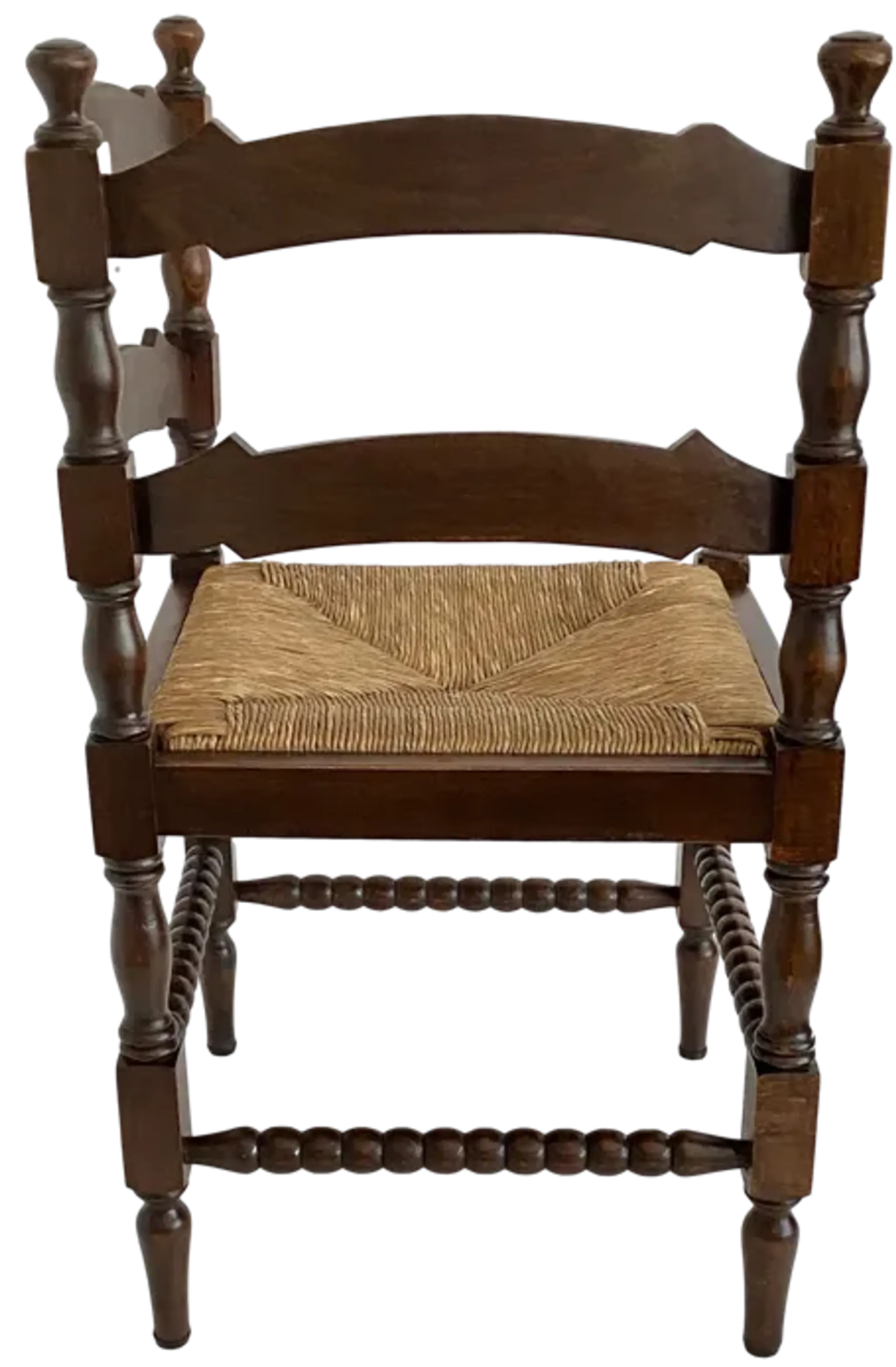 Vintage Belgian Corner Chair Wrush Seat One Kings Lane | Furniture.com