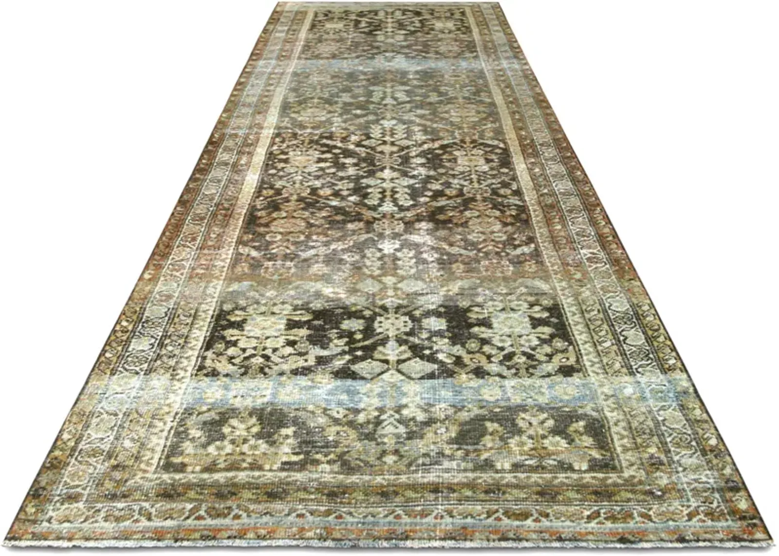 1940s Persian Mahal Runner - 3'6" x13'2"