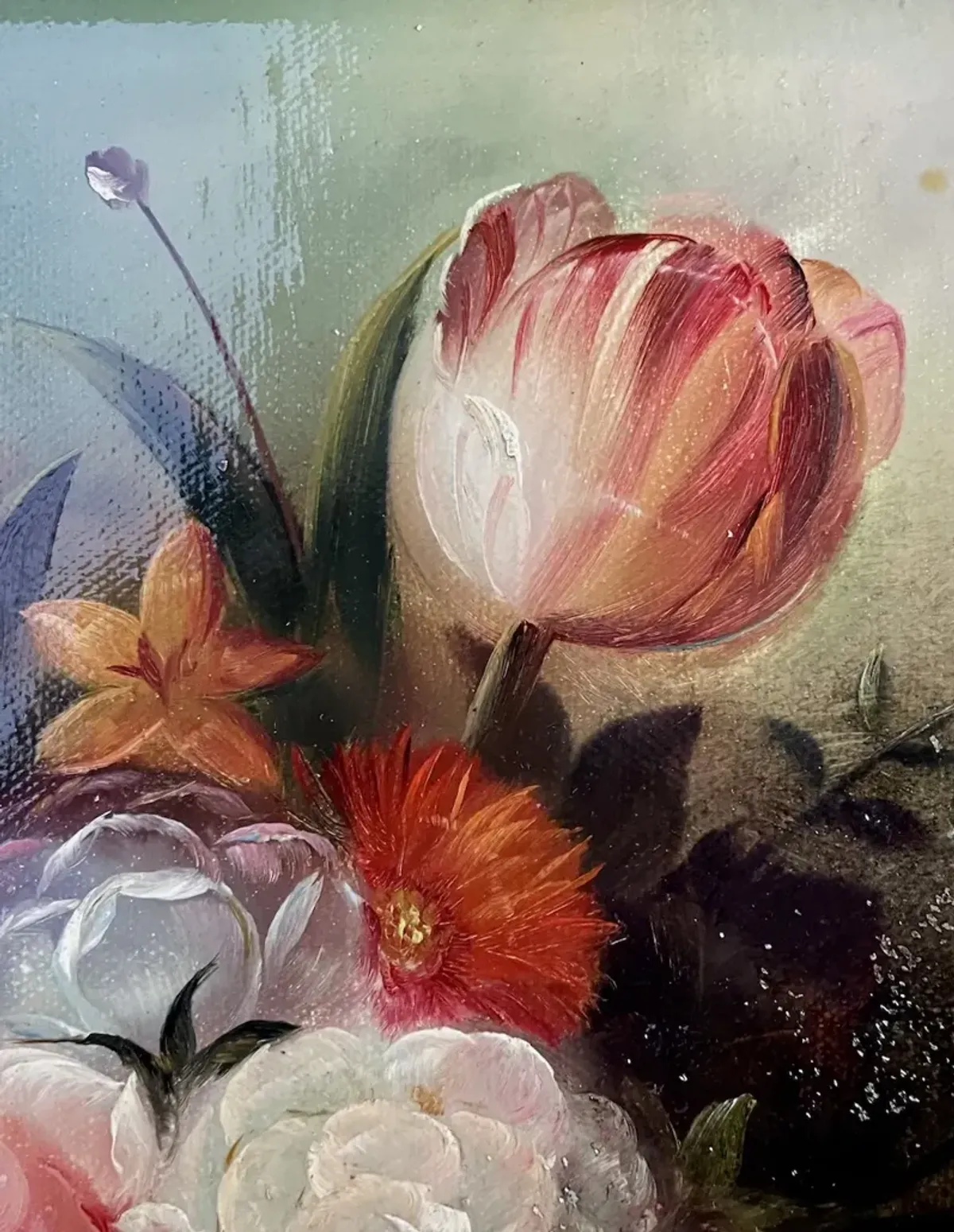 Limited Edition - Floral Arrangement Oil Painting - Gold