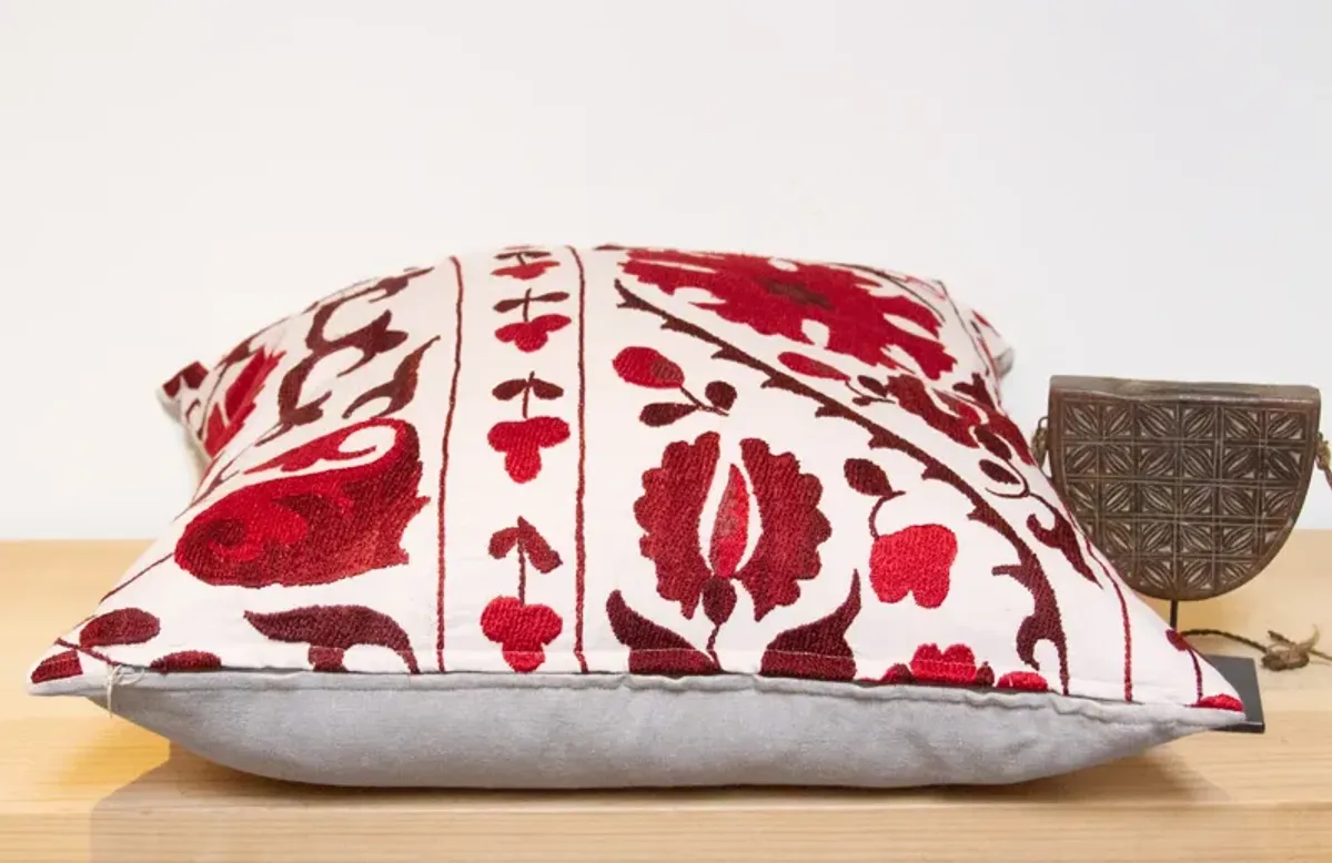 Carmine Suzani Euro Pillow