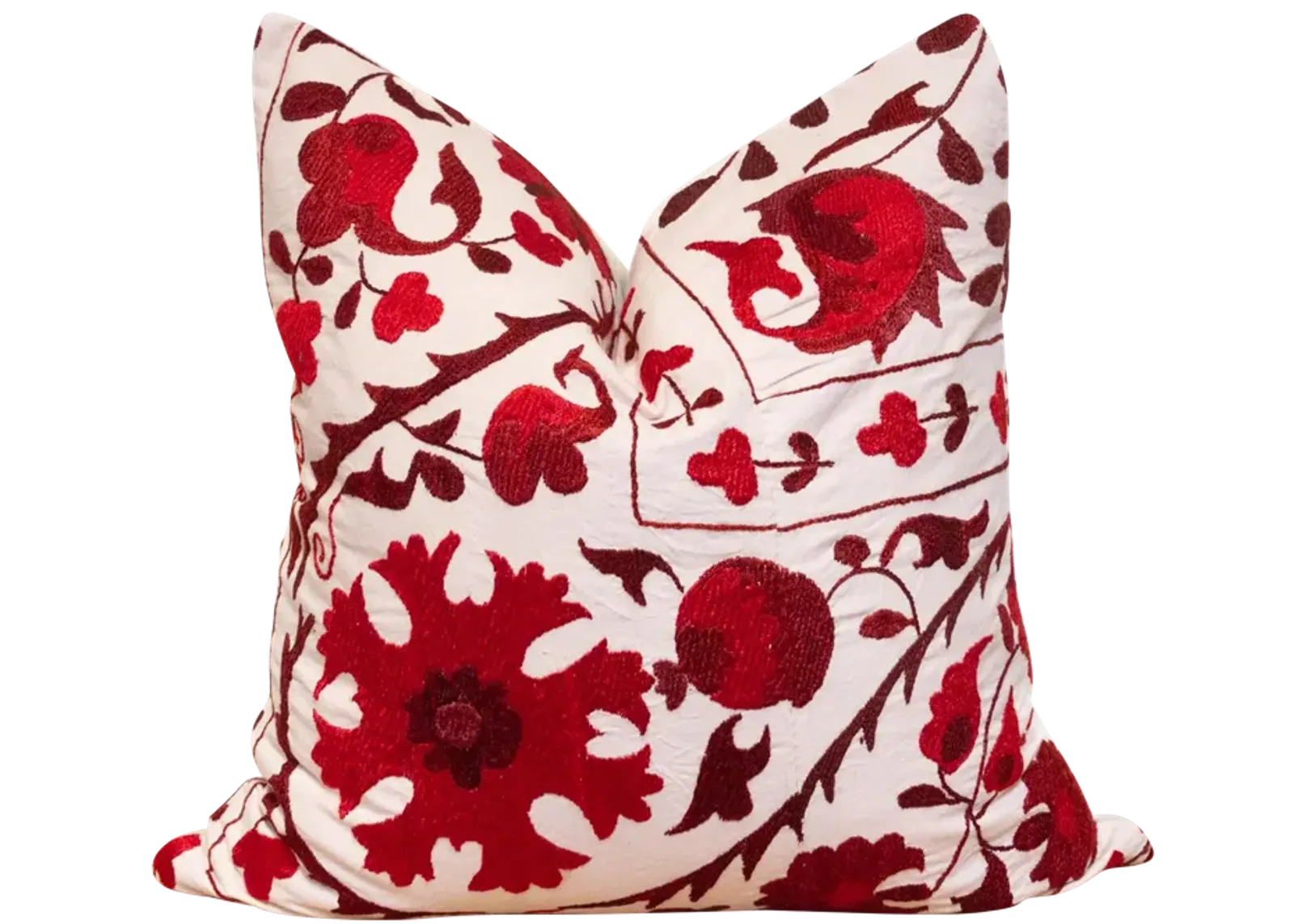 Garnet Suzani Euro Pillow